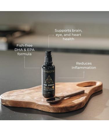 Cymbiotika DHA Omega 3 EPA & Astaxanthin 4mg Liquid Supplement - Supports Brain, Vision & Heart Health - Pregnancy Wellness - Vegan, Gluten Free, Keto - Lemon Flavor - Buy Online on GoSupps.com