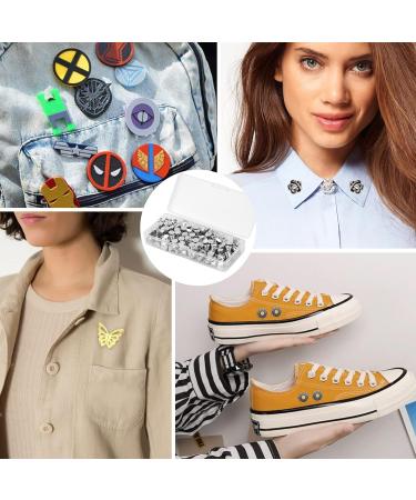 YGAOHF Locking Pin Backs 60 Pcs with Storage Case - Metal Pin Locks for Brooches & Lapel Pins - Buy Online on GoSupps.com