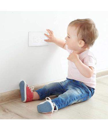 Ashtonbee Child Safety Plug Socket Covers  Plug Covers for Electrical Outlets  Electrical Safety Baby Products  White  Set of 2 2 Pack - Buy Online on GoSupps.com