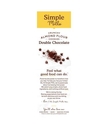 Simple Mills Double Chocolate Almond Flour Cookies - 5.5 oz - Pack of 6 | Gluten-Free & Delicious - Buy Online on GoSupps.com