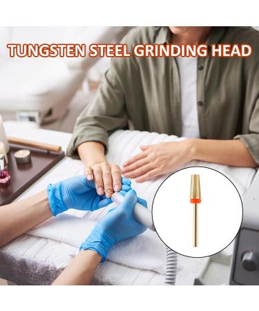 SMCEHEYA Nail Drill Bits 5 in 1Professional Nail Drill Nail Drill for Acrylic and Gel Nails 3/32" Electric Nail File Bits Removing Cuticle Tools Manicure Pedicure (Fine Gold) - Buy Online on GoSupps.com