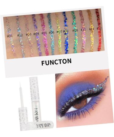 HAPINARY 12pcs Eye Shadow Eyeliner Shiny Eyeshadow Liquid Eyeshadow - Buy Online on GoSupps.com
