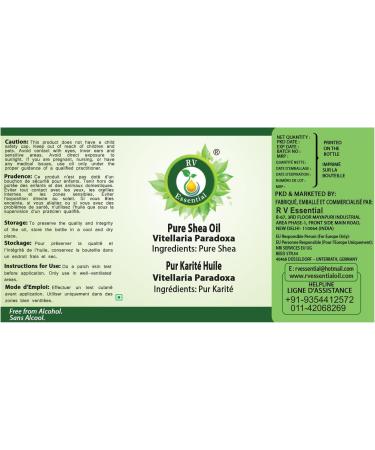 R V Essential Pure Shea Oil 1250ml (42oz)- Vitellaria Paradoxa (100% Pure and Natural Cold Pressed) 42 Fl Oz (Pack of 1) - Buy Online on GoSupps.com