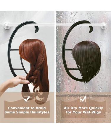 Dreamlover Hanging Wig Stand - 4 Pack Black Wig Heads for Wigs - Buy Online on GoSupps.com