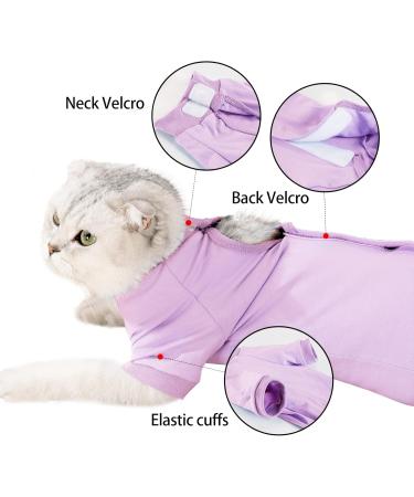 Shop Heywean Katzenbody - Post-Surgery Recovery Shirt for Cats | Long-Sleeved Anti-Trim XS Purple | Ideal After Castration Surgery - Buy Online on GoSupps.com