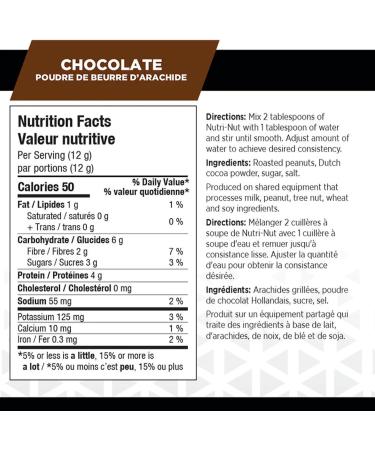 BioX Nutri-Nut Powdered Peanut Butter | Delicious Low Calorie Powdered Peanut Butter with 5g Protein Low Sugar & Low Fat | No Artificial Flavours Or Sweeteners Non-GMO & Gluten Free (Pack of 2 Chocolate) Chocolate 456 g (Pack of 2) - Buy Online on GoSupps.com
