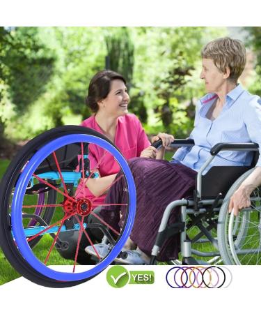 24in Silicone Wheelchair Push Rim Covers 1 Pair on-Slip Wear-Resistant Hand Push Cover Easy Installation/Easy Cleaning for Reduce Hand Wrist Forearm Sprains Purple - Buy Online on GoSupps.com