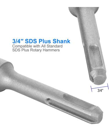 3 SDS Plus Angled Tile Chisel - 3x10 Thinset Scaling & Floor Scraper Chisel Bit - Buy Online on GoSupps.com