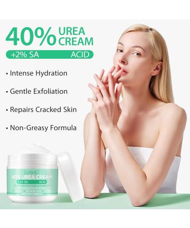 Urea Foot Cream Ultra Moisturizing 40% Urea Foot Cream Plus Deeply Hydrating Heel Balm For Callous Removal and Soften For dry Cracked Feet Heels and Hands - 100g 100 Grams - Buy Online on GoSupps.com