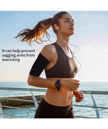 Cooraby 6 Pair Arm Slimming Shaper Wrap - Compression Sleeve for Fitness, Tone and Shape - Black/Beige - Buy Online on GoSupps.com