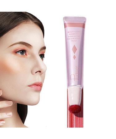 Highlighter Makeup Stick 3 in 1 Highlighter Makeup & Stick Versatile Highlighter Makeup Stick Adds Shimmer Blends Effortlessly Highlighter Contouring for Cheeks Guanglu 09