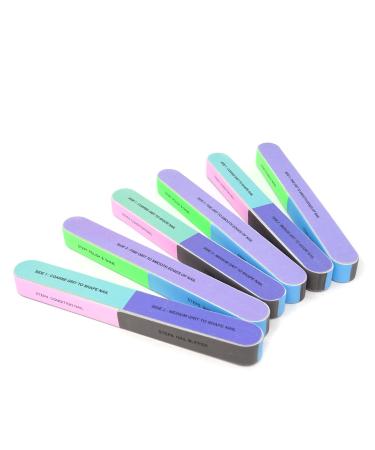 Honbay 6PCS Nail Art Tool Nail File Nail Buffer Cosmetic Manicure 7 Ways