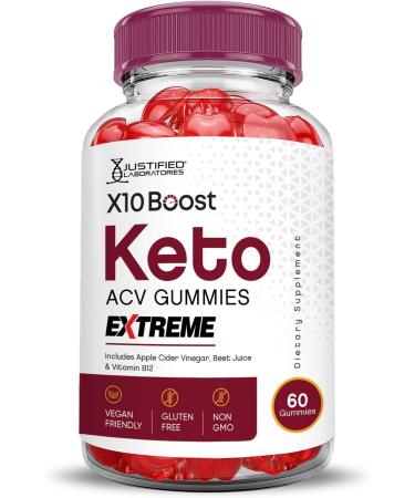 Buy X10 Boost Keto ACV Gummies (2 Pack) - 2000MG Vegan Non-GMO Apple Cider Vinegar with Pomegranate & Beet Juice 120 Gummies for Weight Loss - International Shipping Available - Buy Online on GoSupps.com