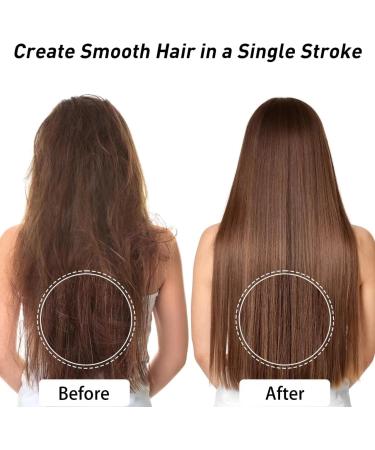 Portable Straightening Brush for Travel | Mini Ceramic Hot Comb | Lightweight & Anti-Scald Hair Styling Tool - Buy Online on GoSupps.com