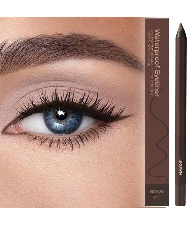 : Crayons Yeux Pour Femmes 2 en 1 Tenue Longue Aiguisable Stylo Eye Liner | Application Douce Maquillage de Beaut Tenue Longue Stylo pour les Sourcils pour les Femmes et les Filles au Quotidien Brun - Buy Online on GoSupps.com