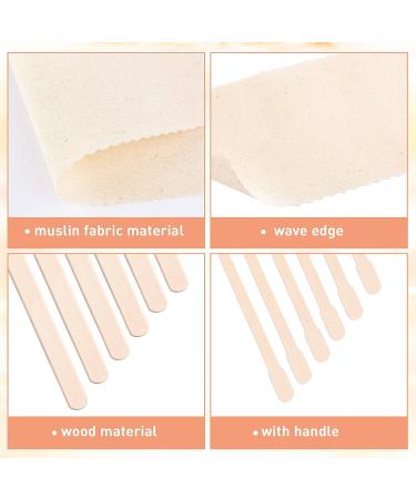 250 Piece Muslin Wax Strips and Sticks Kit for Hair Removal - Includes 100 Epilating Strips and 150 Wooden Applicator Sticks - Buy Online on GoSupps.com