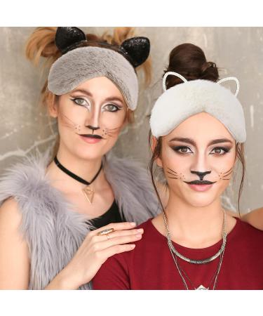 Silk Plush Eye Masks 4 Pack - Comfortable Sleep Mask for Men and Women - Colorful Satin Night Eyeshade Cover - Ideal for Travel and Nap - Solid Fresh Colors - Buy Online on GoSupps.com