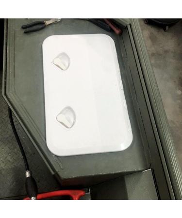 ECOTRIC 24 x 14 Deck Marine Access Hatch & Lid | Durable Boat Hatch with Strong 180 Hinge & Recessed Handle | Ideal for Marine, Caravan, RV | White (606mm x 353mm) - Buy Online on GoSupps.com