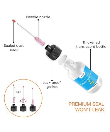 1FL.OZ. Sewing Machine Oil with Extra Long Needle Tip and Double Head Brush - Fine Light Universal Lubricant for Sewing Machine Parts by OAIEGSD - Buy Online on GoSupps.com