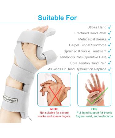 Reaqer Wrist Railed Bandage for Pain Relief | Carpal Tunnel Strain & Arthritis Support (Left) - Buy Online on GoSupps.com