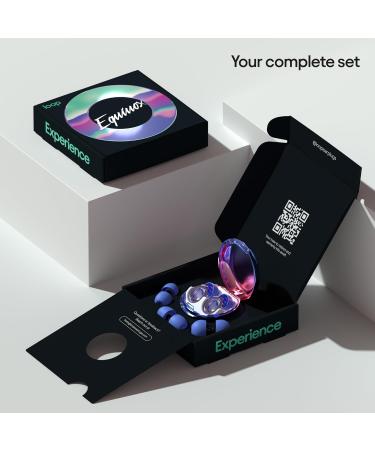 Loop Equinox High-Fidelity Reusable Earplugs - Colourful Hearing Protection for Music & Events - 18 dB Noise Reduction - Sapphire - Buy Online on GoSupps.com