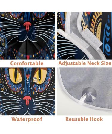 Tribal Cat Beard Bib Apron | Beard Hair Catcher for Men | Perfect Gifts for Dad on Father's Day Anniversary & Christmas - Includes 2 Suction Cups - Buy Online on GoSupps.com