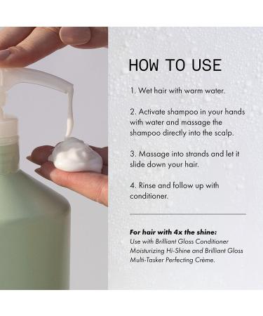 Fekkai Brilliant Gloss Shampoo 1L Revives & Nourishes Dry Frizz-Prone Hair Salon Grade, EWG Compliant, Vegan & Cruelty-Free - Buy Online on GoSupps.com