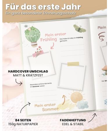 Buy Baby Album - The First Year Reminder Book for Boys & Girls | Colorful Photo Albums for Babies - Perfect Gift!   - Buy Online on GoSupps.com