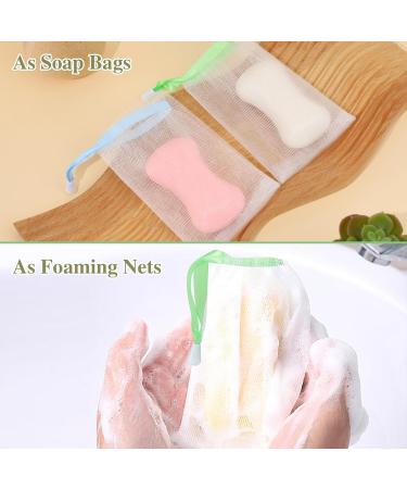 10 Pack Nylon Soap Bags - Facial Cleaning Nets & Soap Mesh Bags for Bathing & Exfoliating - Buy Online on GoSupps.com