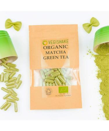 Organic Matcha Green Tea HPMC Capsule Energy EGCG Epigallocatechin Gallates Vegan Halal Kosher (30 Capsules) 30 count (Pack of 1) - Buy Online on GoSupps.com