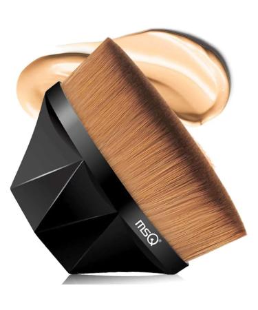 MSQ Foundation Brush Liquid Brush Make up Brush with Synthetic Dense Bristles for Blending Liquid Cream Concealer Premium Easy to Carry Black1 - Buy Online on GoSupps.com