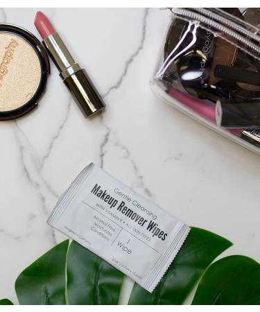 World Amenities 50-Count Makeup Remover Wipes | Individually Wrapped, Gentle Cleansing, Alcohol-Free, Vitamin E | All Skin Types | 100% Recyclable | Hotel Travel Size Toiletries - Buy Online on GoSupps.com