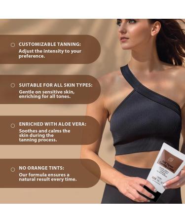 Self Tanner with Natural & Organic Ingredients - Streak-Free Tanning Lotion with Aloe Vera & Coconut for a Natural Glow | Fair to Medium | 5 Oz - Buy Online on GoSupps.com