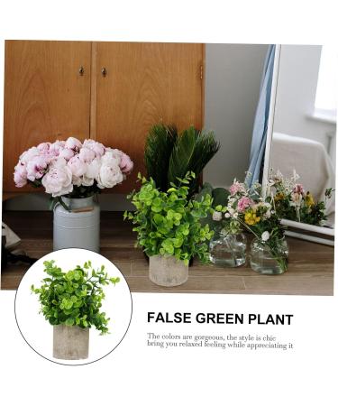 Cabilock 1pc Simulated Potted Plant Green Plants Plastic Rosemary As Shown 22x8cm - Buy Online on GoSupps.com