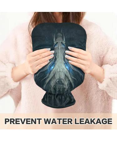 Dragon Head Hot Water Bottle 2L - BPA-Free Large Cover for Pain Relief - International Shipping - Buy Online on GoSupps.com