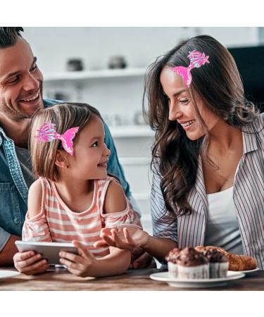 Mermaid Tail Hair Sparkling Pins - Pink Hair Clips for Women and Girls - Buy Online on GoSupps.com