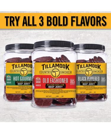 Buy Tillamook Country Smoker Hardwood Smoked Silver Dollar Beef Jerky - 13 Oz Old Fashioned Flavor - Buy Online on GoSupps.com