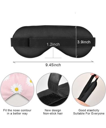 Adjustable Light Blocking Eye Mask for Deep Sleep - Haskirky Breathable Travel & Meditation Mask - Pink Rabbit Design for Men and Women - Buy Online on GoSupps.com