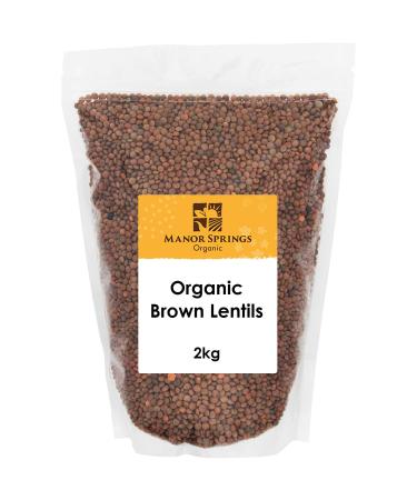 Organic Brown Lentils 2kg by Manor Springs Organic