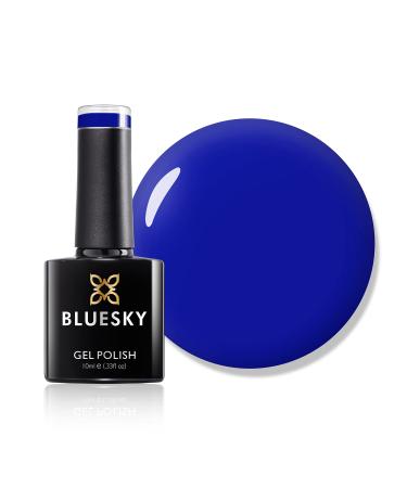 Bluesky Gel Nail Polish Royal Blue CS23 Dark Blue Navy Long Lasting Chip Resistant 10 ml (Requires Drying Under UV LED Lamp) Dark Blue 10 ml (Pack of 1)