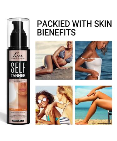 Self Tanner Kit | Fast Sunless Tanner - No Fake Tan Smell Vegan & Cruelty-Free - 5.2 Fl Oz - Buy Online on GoSupps.com