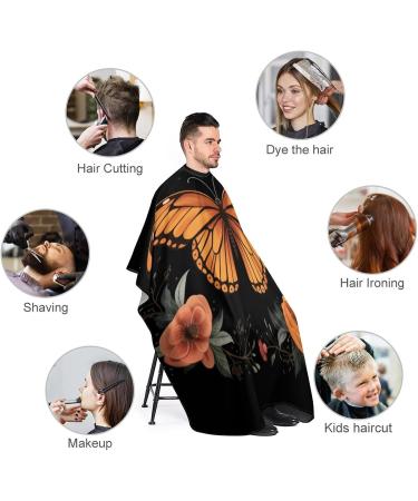 Butterfly Moon Flower Boho Mandala Barber Cape - Water Stain Resistant & Anti-Static Hair Cutting Salon Apron (56.7''x66.9 - Buy Online on GoSupps.com