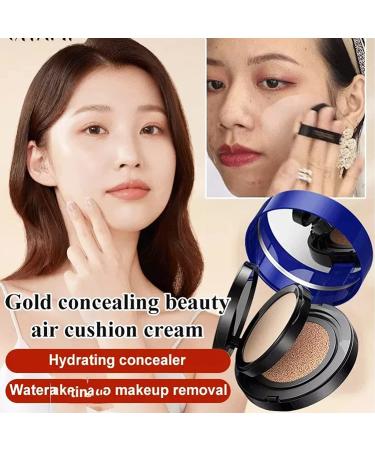 Onebikiniha 2 In 1 Cushion Pressed Powder Concealer Liquid Foundation and Magic Pore Primer Set - Natural Shade - Buy Online on GoSupps.com