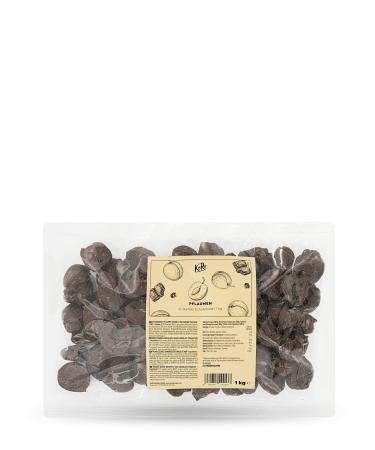 KoRo - Dark Chocolate Plums 1kg - Vegan - Dark Chocolate Coating - Value Pack
