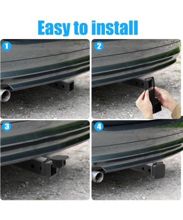 Power Coupling Cover | Rubber Pendant Hook Dust Protector for 2-Inch Trailer Receiver | Durable Square Hooked Coupling Cover - Buy Online on GoSupps.com