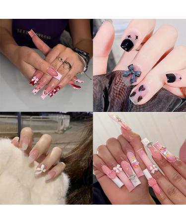 Nayyana Colorful 3D Loop Nodel Plug Stones - Nail Art DIY Jewelry Decoration & Trailer Set - Buy Online on GoSupps.com