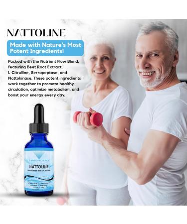 Absonutrix Nattoline 390 mg 4 FL OZ Liquid 302 Servings Made in USA Plant-Based Ingredients Beet Root Extract L-Citrulline Serrapeptase Gluten-Free Non-GMO GMP Certified - Buy Online on GoSupps.com
