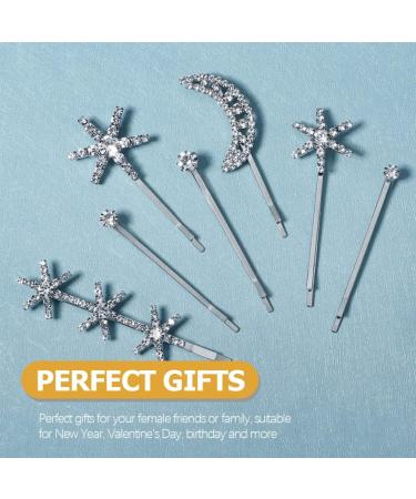 Holibanna Clip Hair Accessories 2 Sets Star Moon Rhinestone Bobby Bridal Wedding Hair Crystal Hair Barrettes Fashion Headpieces for Women Teens Girls Elegant Hair Accessory Bridal Hair Womens - Buy Online on GoSupps.com