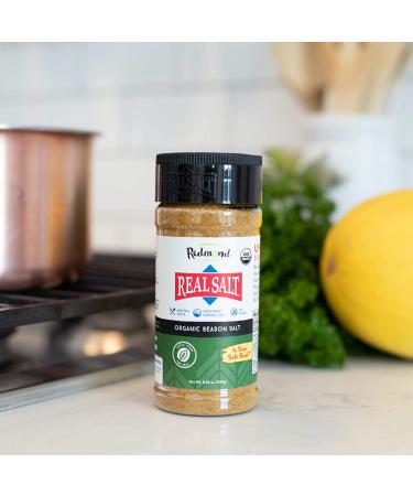 Redmond Real Sea Salt - Organic Gluten Free Seasoning (8 oz) - Buy Online on GoSupps.com