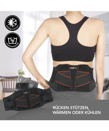 Maxxmee Back Support Belt with Gel Pad | One Size Stabilizer Insert | Comfortable 20x120 cm | Reliable Pain Relief for All Body Types - Buy Online on GoSupps.com